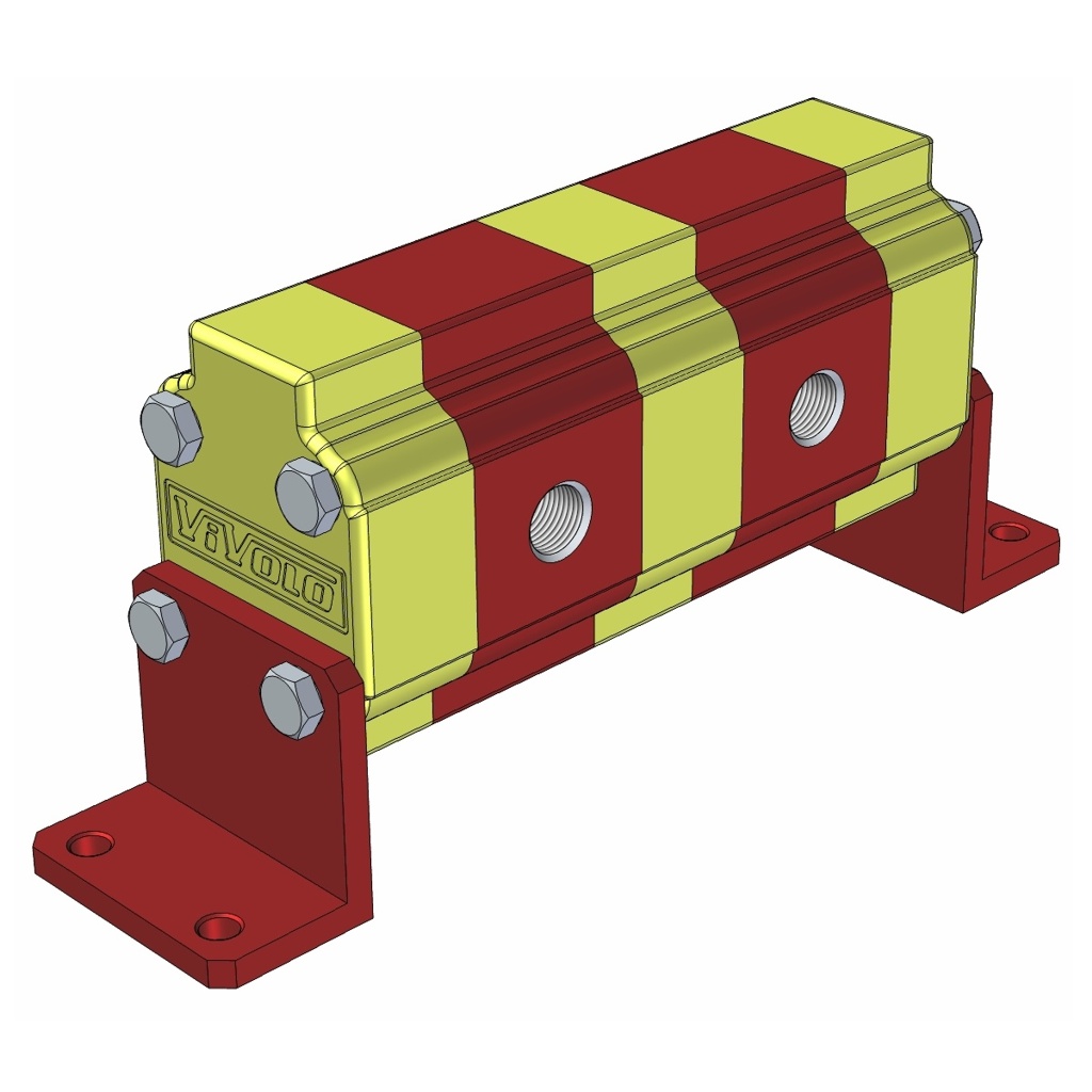 Hydraulic Gear Flow Divider - Gr. 0 / 0.16 – 2.28 cm3/rev - RV-0D – FLOW DIVIDER WITHOUT VALVES