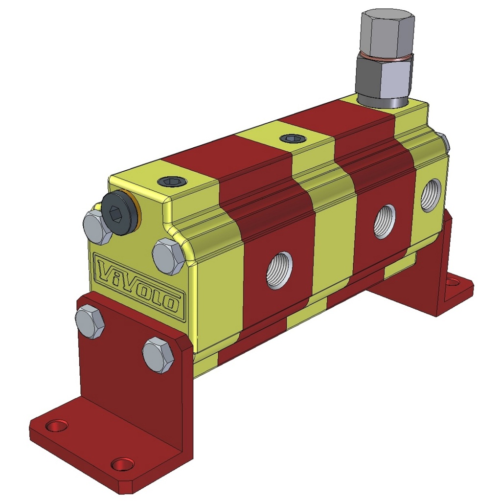 Hydraulic Gear Flow Divider - Gr. 0 / 0.16 – 2.28 cm3/rev - RV-0S – FLOW DIVIDERS WITH SINGLE PHASE CORRECTION VALVE