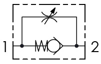 Hydraulic scheme - UNIDIRECTIONAL FLOW CONTROL VALVES