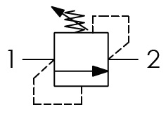 Hydraulic scheme - Cartridge Type Direct Acting Pressure Relief Valves