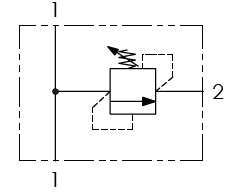 Hydraulic scheme - Direct Acting Pressure Relief Valves