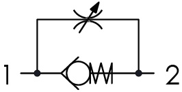 Hydraulic scheme - UNIDIRECTIONAL FLOW CONTROL VALVES