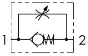 Hydraulic scheme - UNIDIRECTIONAL FLOW CONTROL VALVES