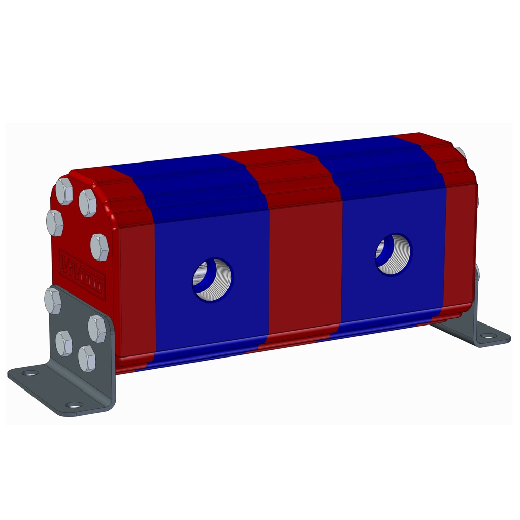 Hydraulic Gear Flow Divider - Gr. 3 / 14.89 – 86.87 cm3/rev - XV-3D – FLOW DIVIDER WITHOUT VALVES