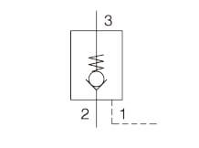 Hydraulic Scheme - Pilot Operated Check Valves Pilot to Open