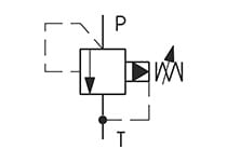 Hydraulic Scheme - Pressure Relief Valves, Spool Type, Pilot Operated