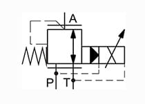 Hydraulic Scheme - Proportional Pressure Control Valves, Reducing - Relieving, Pilot Operated