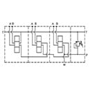 EMS105Z - Series connection with Ports A-B on Back 3/4, P-T – 3/4, with/without pressure relief valve (RV)