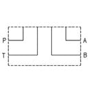 ES3D12L - Subplate with Ports A-B-P-T on Side 1/2