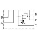 ES510LLZ - Subplate with Ports A-B-P-T on Side 1, with relief valve