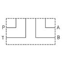 ES5A12L - Subplate with Ports A-B-P-T on Side 1/2