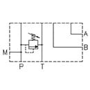 ES5B12Z - Subplate with Ports A-B on Side 1/2, P-T on Back 1/2